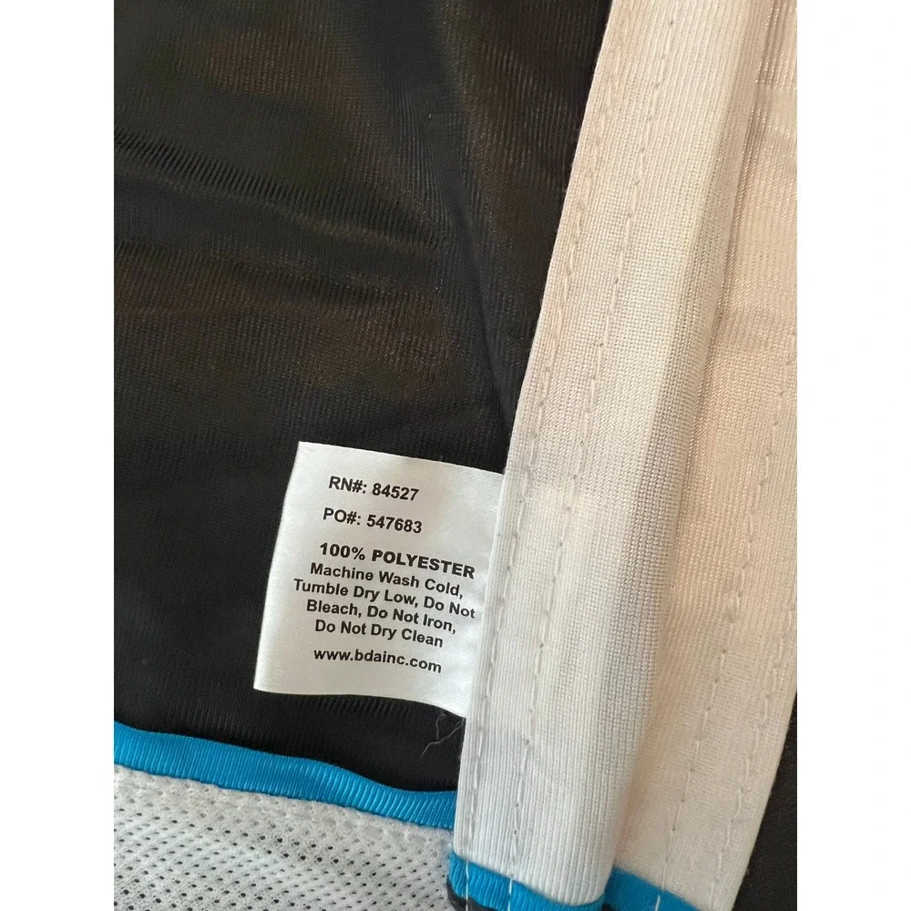 Carolina Panthers NFL Youth XL Jersey Black Blue Mesh‎ V-Neck BDA 547683